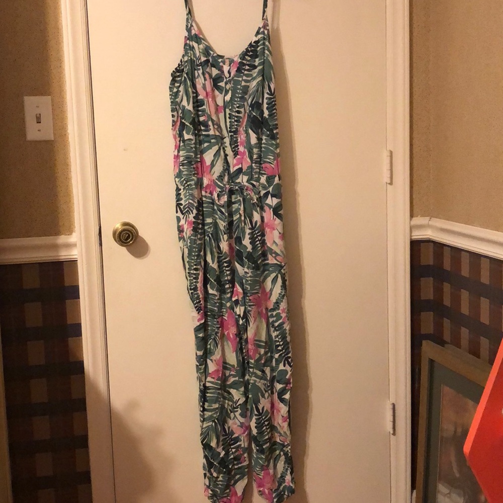 Green and Pink jumpsuit